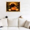 New Halloween Style Cat 5d Diy Cross Stitch Diamond Painting Kits UK QB7089