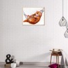 Cat On Hammock Pattern Mosaic Embroidery 5d Diy Cross Stitch Diamond Painting Kits UK QB7006