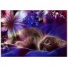 2019 Dream Cat And Flowers 5d Diy Cross Stitch Diamond Painting Kits UK VM0041