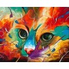 2019 Dream Various Sizes Modern Art Colorful Cat 5d Diamond Art UK VM1102