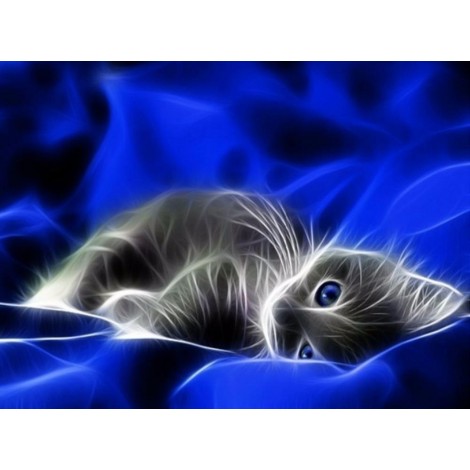 2019 Dream Pet Lying Cat Picture 5d Diy Diamond Painting Kits UK VM8024