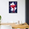Cartoon Hot Lovely White Cat 5D Square Diamond Painting UK VM1133