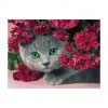 Hot Sale Lovely Cat Flowers Diy 5d Crystal Diamond Painting Kits UK VM0017