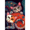 Cartoon Rhinestone Cross Stitch Cat 5D Diy VM90783