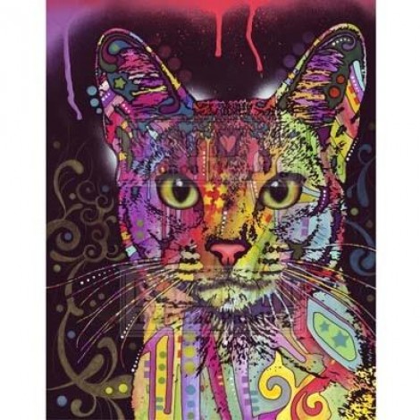 Hot Sale Special Colorful Cute Cat 5D DIY Diamond Painting Kits UK VM7395