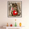 2019 Oil Painting Style Cat 5d Diy Cross Stitch Diamond Painting Kits UK QB7061