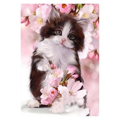 2019 New Oil Painting Style Cat 5d Diy Cross Stitch Diamond Painting Kits UK QB6454