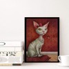 2019 Special Cheap Cat 5d Diy Cross Stitch Diamond Painting Kits UK QB7081