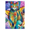 Watercolor Special Cat 5d Diy Cross Stitch Diamond Painting Kits UK QB7022