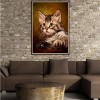 Oil Painting Style Cute Cat 5d Diy Cross Stitch Diamond Painting Kits UK QB7041