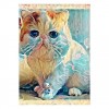 Hot Sale Watercolor Cute Cat 5d Diy Cross Stitch Diamond Painting Kits UK QB7059