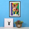 Hot Sale Watercolor Cute Cat 5d Diy Cross Stitch Diamond Painting Kits UK QB7060