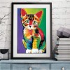 Hot Sale Watercolor Cute Cat 5d Diy Cross Stitch Diamond Painting Kits UK QB7060
