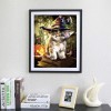 New Arrival Hot Sale Curious Cat Wears Magic Halloween Hat Diamond Painting Kits UK VM0057