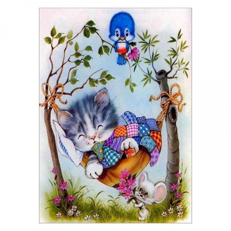 Cartoon Style Cat 5d...