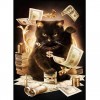 2019 Special Cool Black Cat Dollar 5d Crystal Diamond Painting Kits UK VM0016