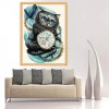 2019 Cheap Bizarre Cat And Clock 5d Diy Diamond Painting UK VM0050