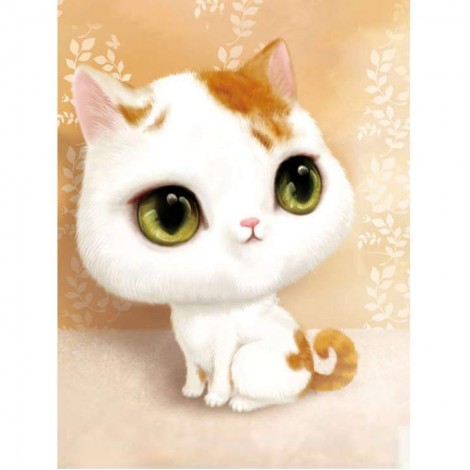 Cartoon Hot Home Decor Cute Big Eyes Cat 5d Diy Diamond Painting Kits UK VM1191