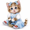 2019 Time Limited Fashion Cartoon Cute Little Kitten 5d Diy Diamond Painting Kits UK VM9803