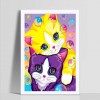 2019 New Hot Sale Cartoon Cat Home Decor Diy 5d Diamond Painting Set UK VM20075