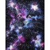 Starry Sky Cat Embroidery Mosaic Cross Stitch VM92352