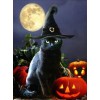 2019 New Hot Sale Halloween Cat 5d Diy Rhinestone Stitch Kits UK VM4086