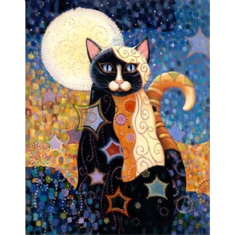 Modern Art Hot Sale Colorful Cat 5d Diy Diamond Painting Kits UK VM7451