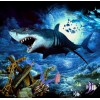 Modern Art Full Square Drill Shark 5d Diy Diamond Painting Kits UK NA0394