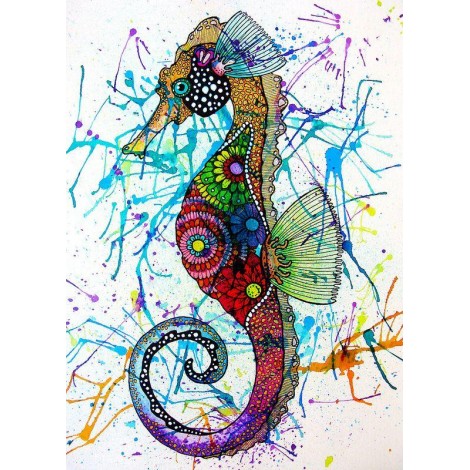 Special Full Square Drill Seahorse 5d Diy Cross Stitch Diamond Painting Kits UK NA0487