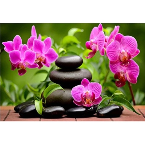 2019 Special Flower And Stone Wall Decor 5d Diy Diamond Painting Kits UK VM9563