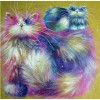 2019 Full Drill Square Modern Art Funny Cats 5D DIY Diamond Painting Kits UK VM37036