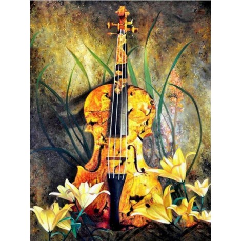New Music Guitar 5D DIY Embroidery Cross Stitch Diamond Painting Kits UK NB0083