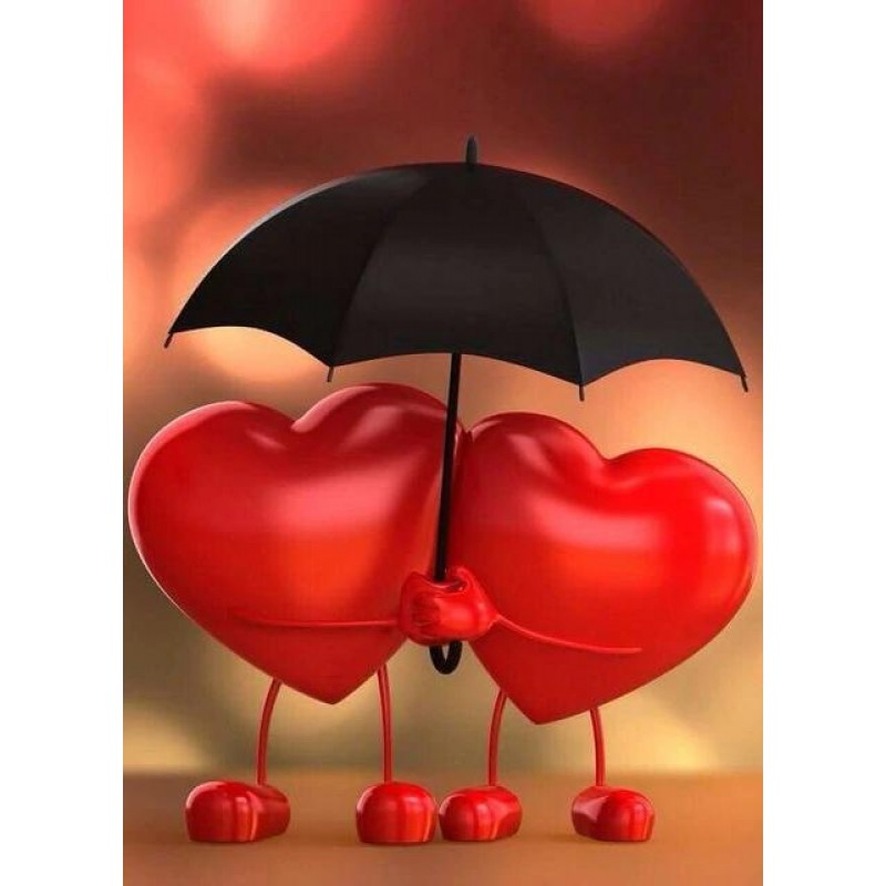 Cartoon Love Heart-S...