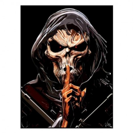 Cheap Modern Art Style Skull 5d Diy Cross Stitch Diamond Painting Kits UK VM82751