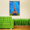 Oil Painting Style Landscape Eiffel Tower Diy 5d Diamond Painting Kits UK QB5365