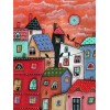 New Cartoon Houses 5D DIY Embroidery Cross Stitch Diamond Painting Kits UK NA0719