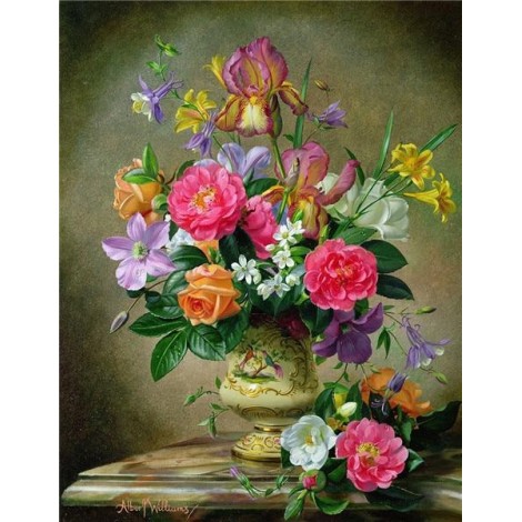 2019 New Hot Sale Diy Diamond Embroidery Flower 5D Kit UK VM4073