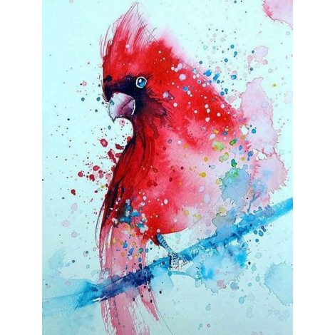 Watercolor Cute Parrot 5D Diy Cross Stitch Diamond Painting Kits UK NA0098