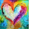 Oil Painting Style Love Heart 5D DIY Embroidery Cross Stitch Diamond Painting Kits UK NA0728