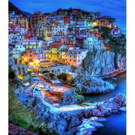 2019 Hot Sale Landscape Town Wall Decor 5d Diy Diamond Painting Kits UK VM8122