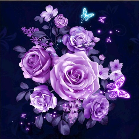 2019 Special Cheap Lavender Flowers 5d Diy Diamond Painting Kits UK VM1092