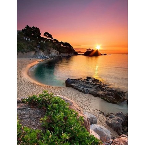 Sea Side Full Drill 5D DIY Diamond Painting Kits UK Embroidery Arts VM90357