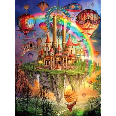 2019 Best Birthday Gift Dream Castle 5d Diy Diamond Painting Kits UK QB5345