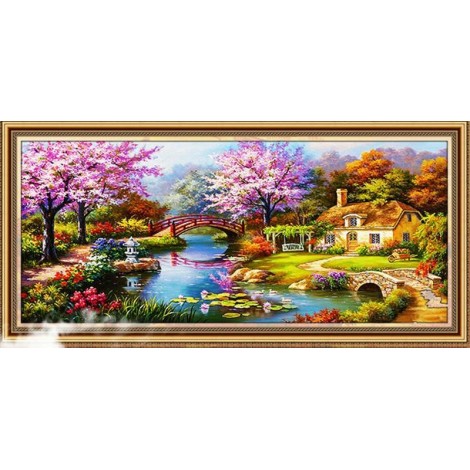 2019 Large Sizes Wall Decor Landscape Nature 5d Diy Diamond Painting Kits UK VM7889