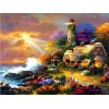 Mosaic Cross Stitch Lighthouse 5d Diy Diamond Painting Kits UK VM8372