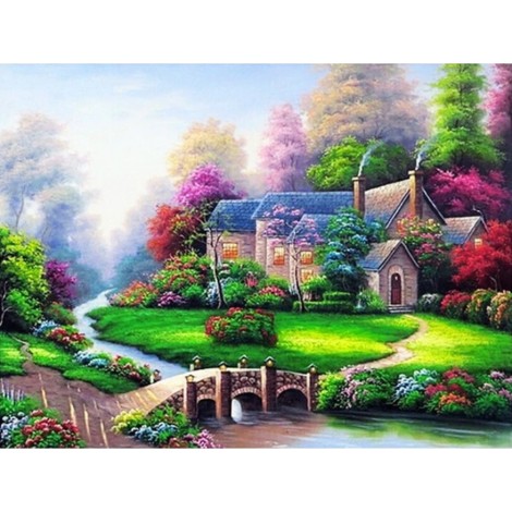 New Arrival Hot Sale Village Decor 5d Diy Diamond Painting Kits UK VM9661