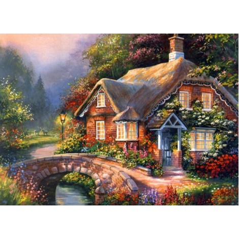Cartoon 5D DIY Diamond Painting Flower House Embroidery VM90583