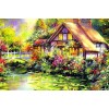 2019 Cartoon Landscape Cottage 5d Diy Diamond Cross Stitch Kits UK VM3762
