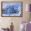 2019 Wall Decor Snowy Cottage In Winter 5d Diy Crystal Diamond Painting Kits UK VM4157