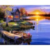 2019 Wall Decor Snowy Cottage In Winter 5d Diy Diamond Painting Kits UK VM7632